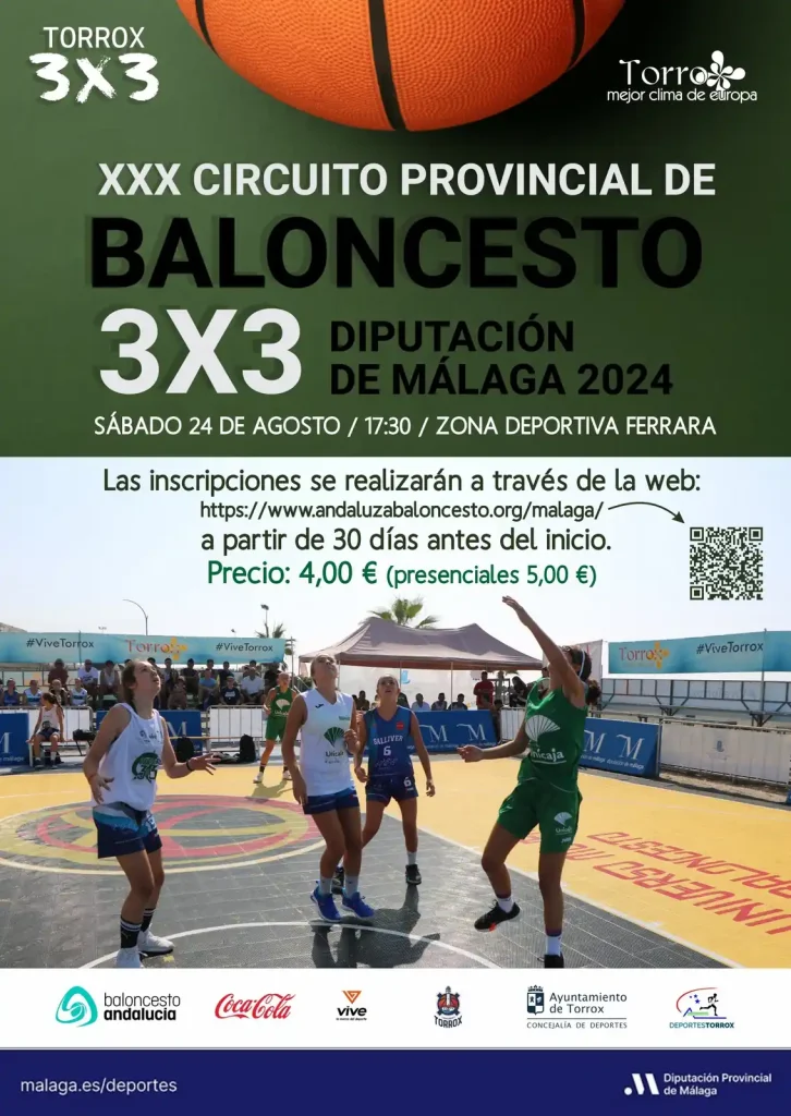 La zona deportiva de Ferrara acoge el 3x3 del Circuito Provincial de Baloncesto