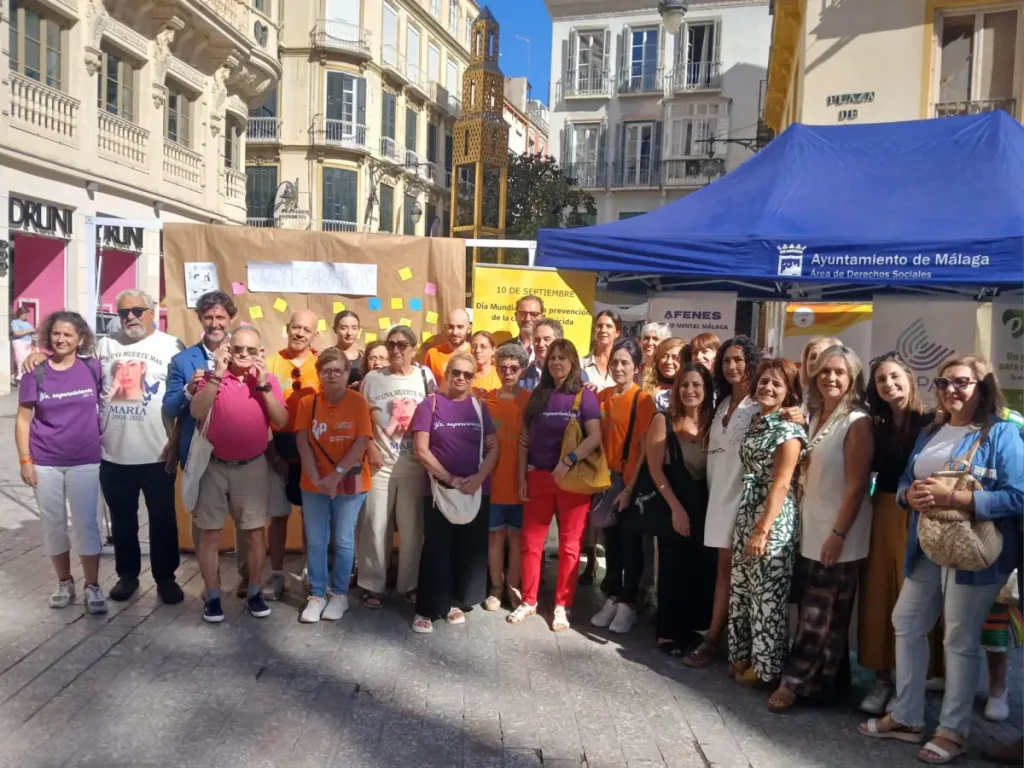 Asociaciones e instituciones públicas celebran en Málaga de forma conjunta el Día Mundial para la Prevención del Suicidio